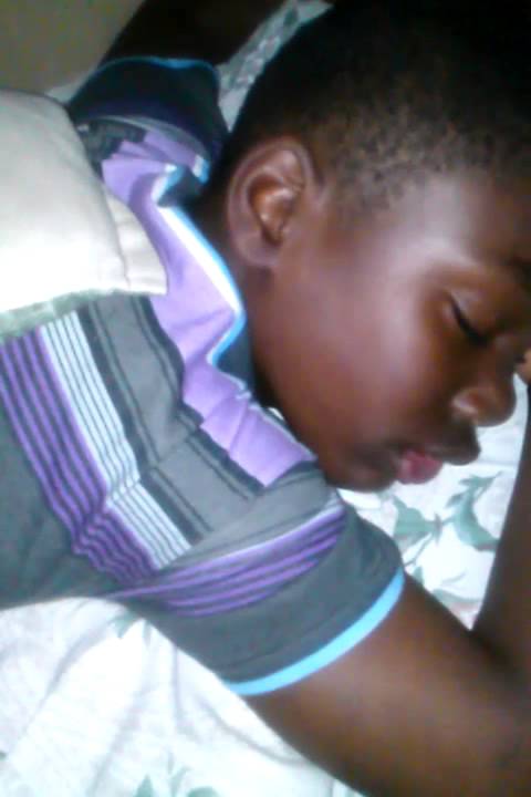 Trying to wake my lil bro up at.2:15 am