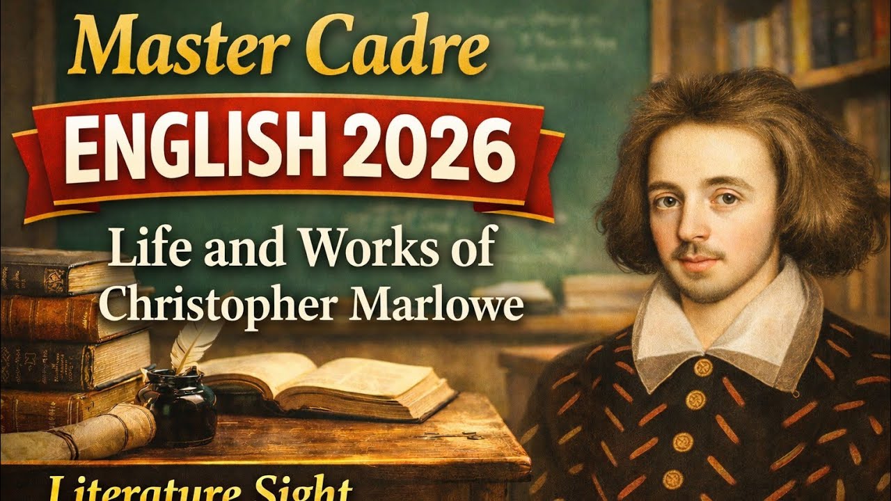 Life & Works of Chritopher Marlowe, Master Cadre English 2026#master Cadre English#Lacuture cadre