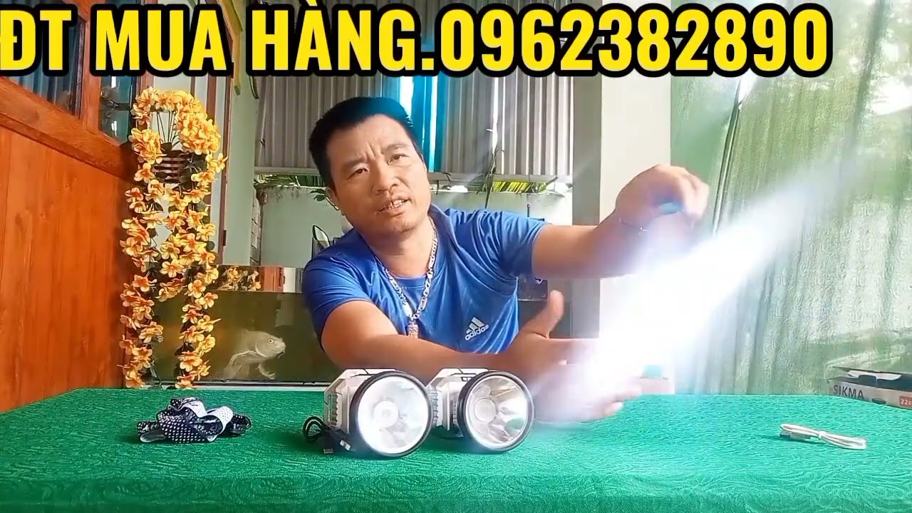 TEST THỰC TẾ CHUẨN MẪU ĐÈN PIN ĐỘI ĐẦU VÀ NĂNG LƯỢNG SIÊU SÁNG 