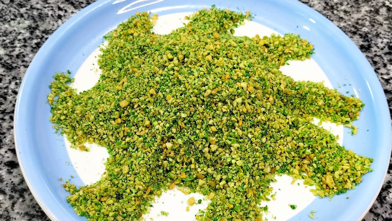الفستق الحلبي الكداب , لتزيين جميع انواع الحلويات,باسهل وانجح طريقةFalse pistachio #مطبخ_وأفكار_سونا