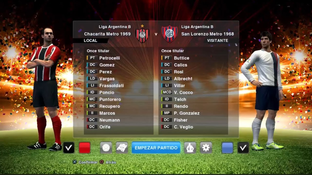 Pes Classic Patch - Chacarita 1969 vs San Lorenzo 1968