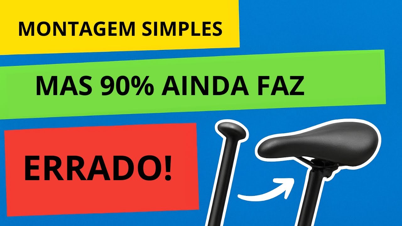 Aprenda a Instalar  Abraçadeira, Canote e Selim na  sua Bicicleta aro 29 de Forma Fácil e Segura