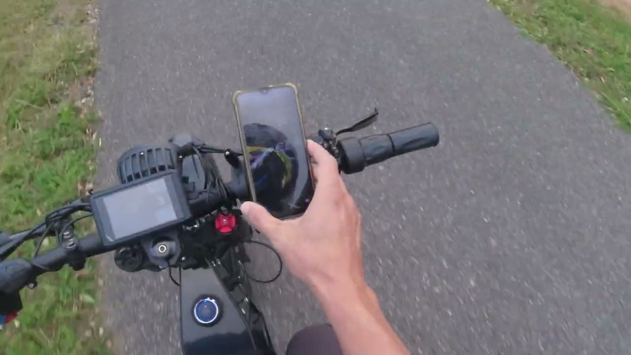 an e-bike ride to work in the fall