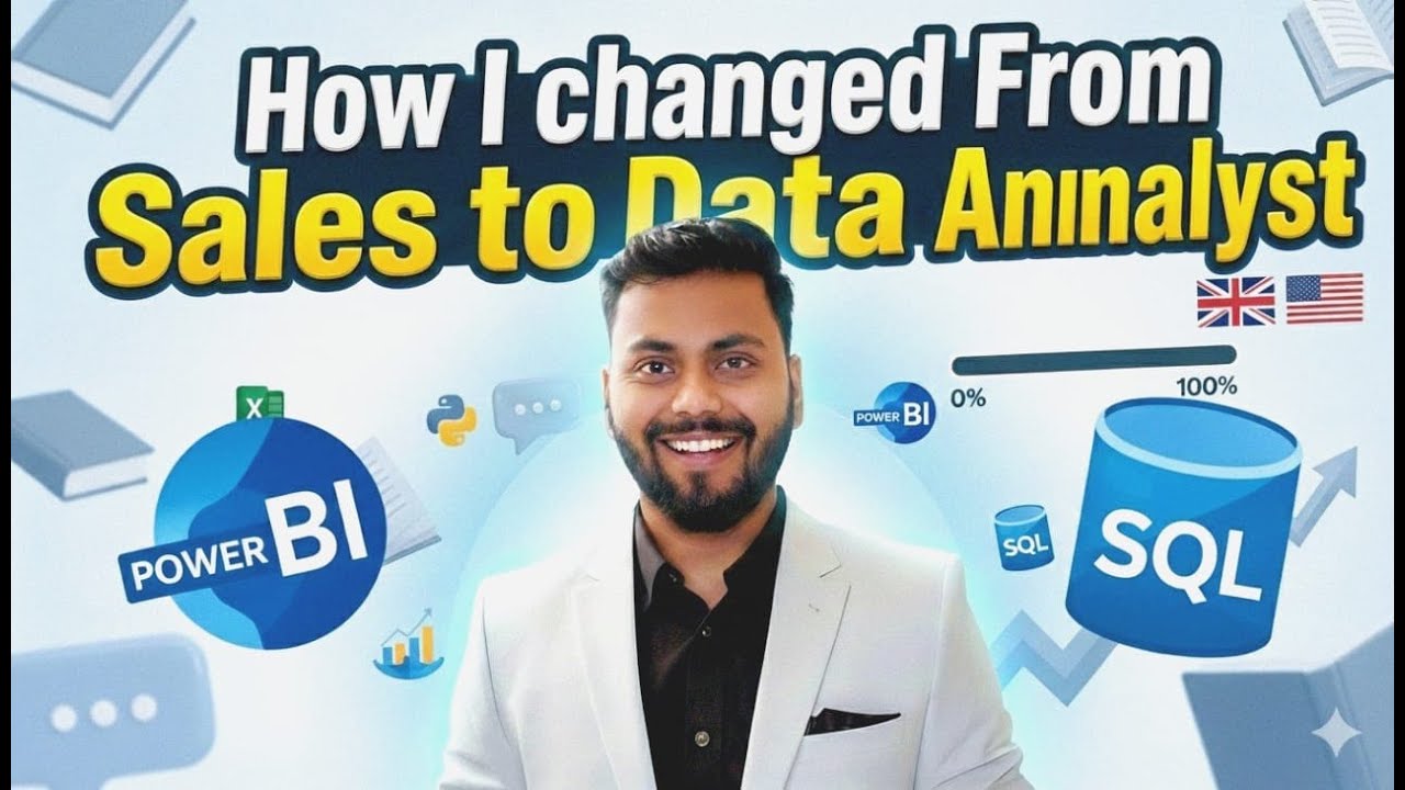 How I Switched from Sales to Data Analyst | Complete Career Transition Guide 📈
