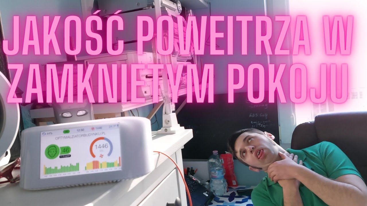 Jakość powietrza w zamkniętym pokoju - Ile pozostanie tlenu(CO2 - O2) 1h eksperymentu w Home Office