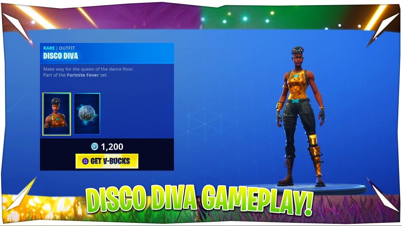 Fortnite Disco Diva Skin Gameplay!