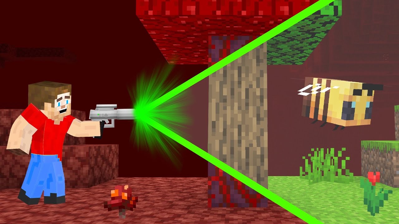 We Transformed The NETHER Into The OVERWORLD in Minecraft!