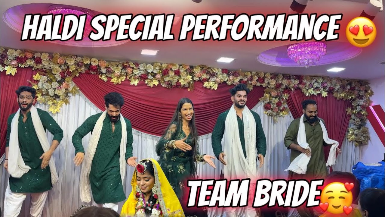 Haldi dance 😍 | special performance for bride and groom❤️ | Aarti vlogs ❤️