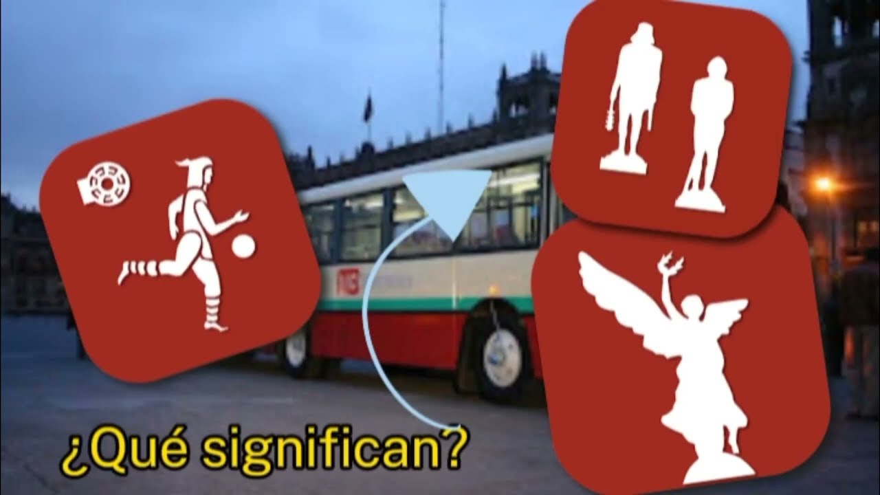 Significado de iconografías || Metrobus línea 1