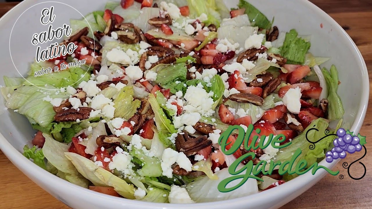 🔴¡La Mejor Ensalada de Lechuga con Fresas! 🥗Mejor que las de Olive Garden🔥