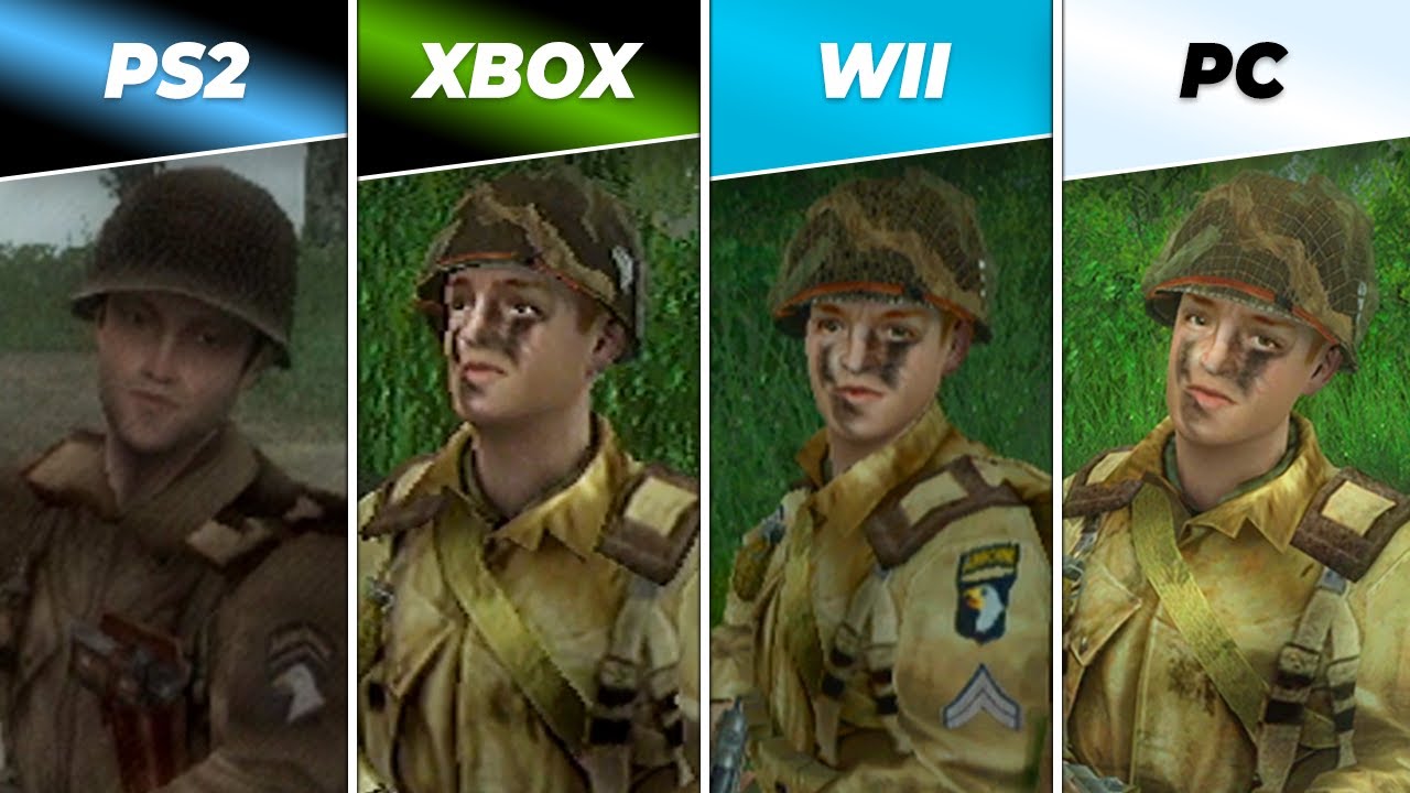 Brothers in Arms Road to Hill 30 (2005) Wii vs Xbox vs PS2 vs Windows [Graphics Comparison]