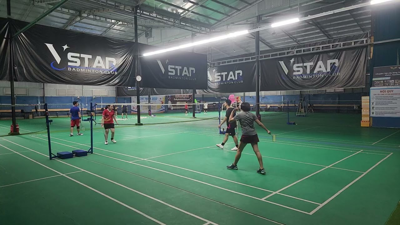 T30303 Mix [CLVK ]🤾‍♂️ Thu / Tâm🏸 Vy / Bình - HAPTHY Badminton - Sân Cầu lông Vstar