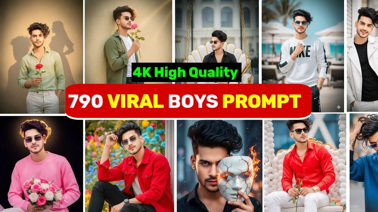 720 VIRAL BOYS PROMPTS 4K High Quality Google Gemini Photo Editing Prompt Boys prompts Couple prompt