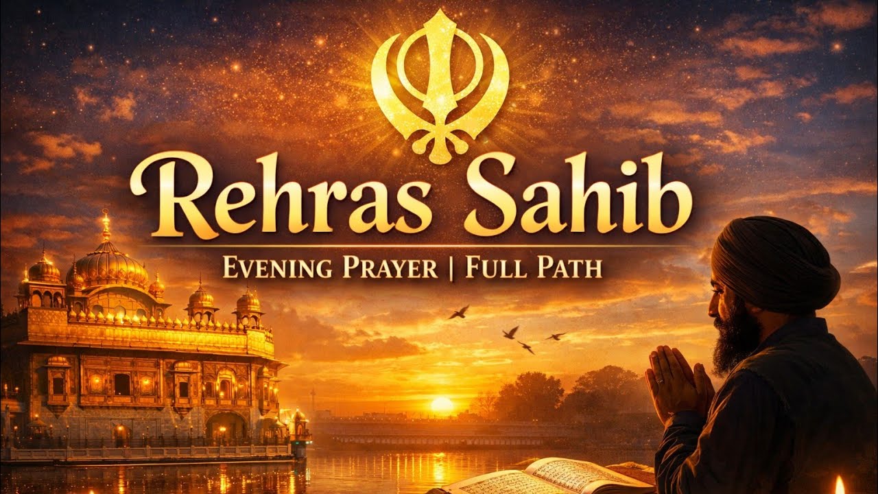 Rehras Sahib | Complete Evening Sikh Prayer | Full Nitnem Path