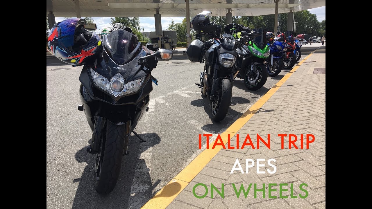 MUST SEE - Epic EUROPE Motorcycle  trip UK to Italy Apes On Wheels