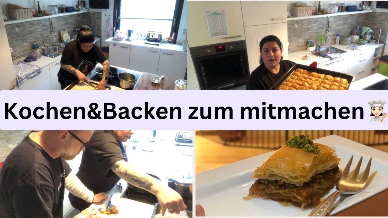 Kochen&Backen zum mitmachen | Baklava | Rezept | live on Twitch |