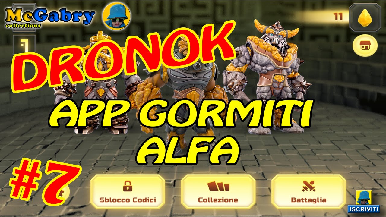 LA APP DEI GORMITI ALFA-CODICI DRONOK, KARAK & WRAGO-GORMITI EVOLUZIONE ALFA-GIOCHI PREZIOSI PARTE7