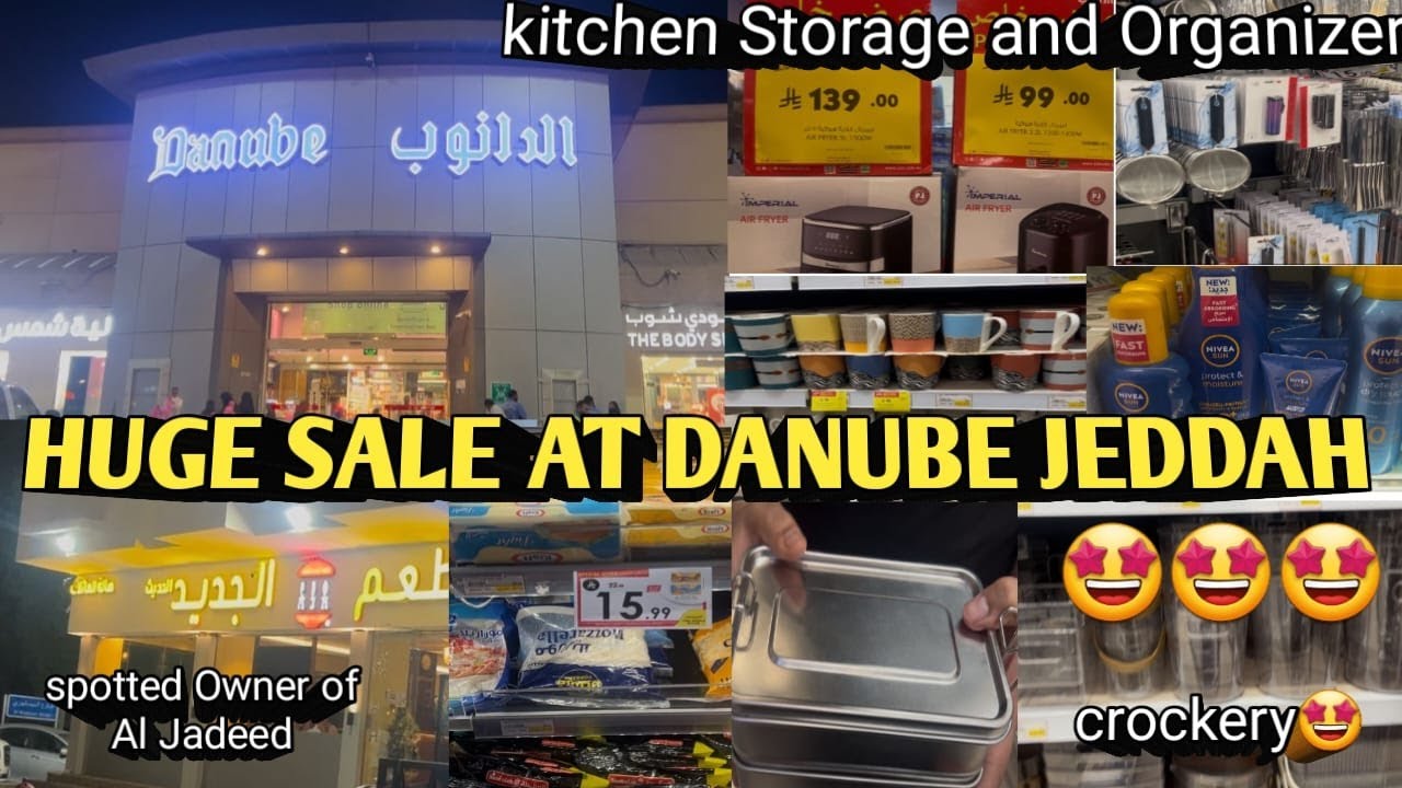 Danube Hypermarket Jeddah SALE 🇸🇦 Huge Discounts on Kitchen Appliances,Utensils Dinner at Al Jadeed