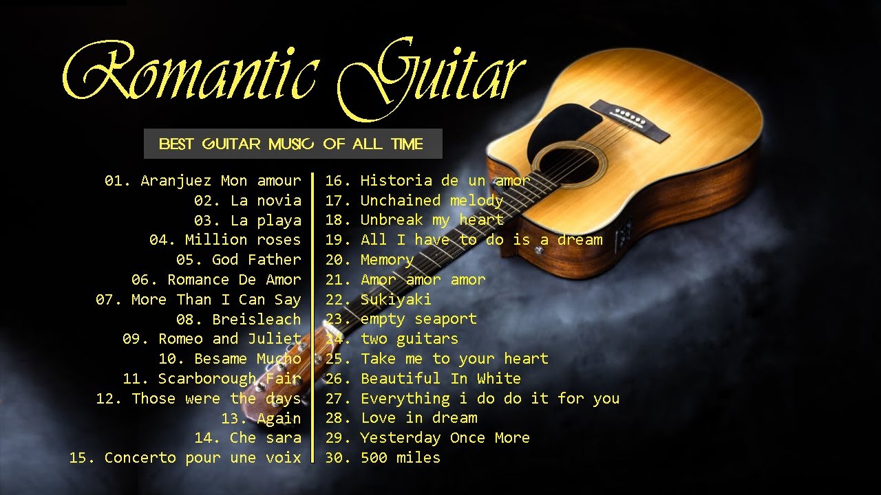 TOP GUITAR BEAUTIFUL MUSIC - Great Guitar Romantic Relaxing Music | Guitar Acostic Love Songs