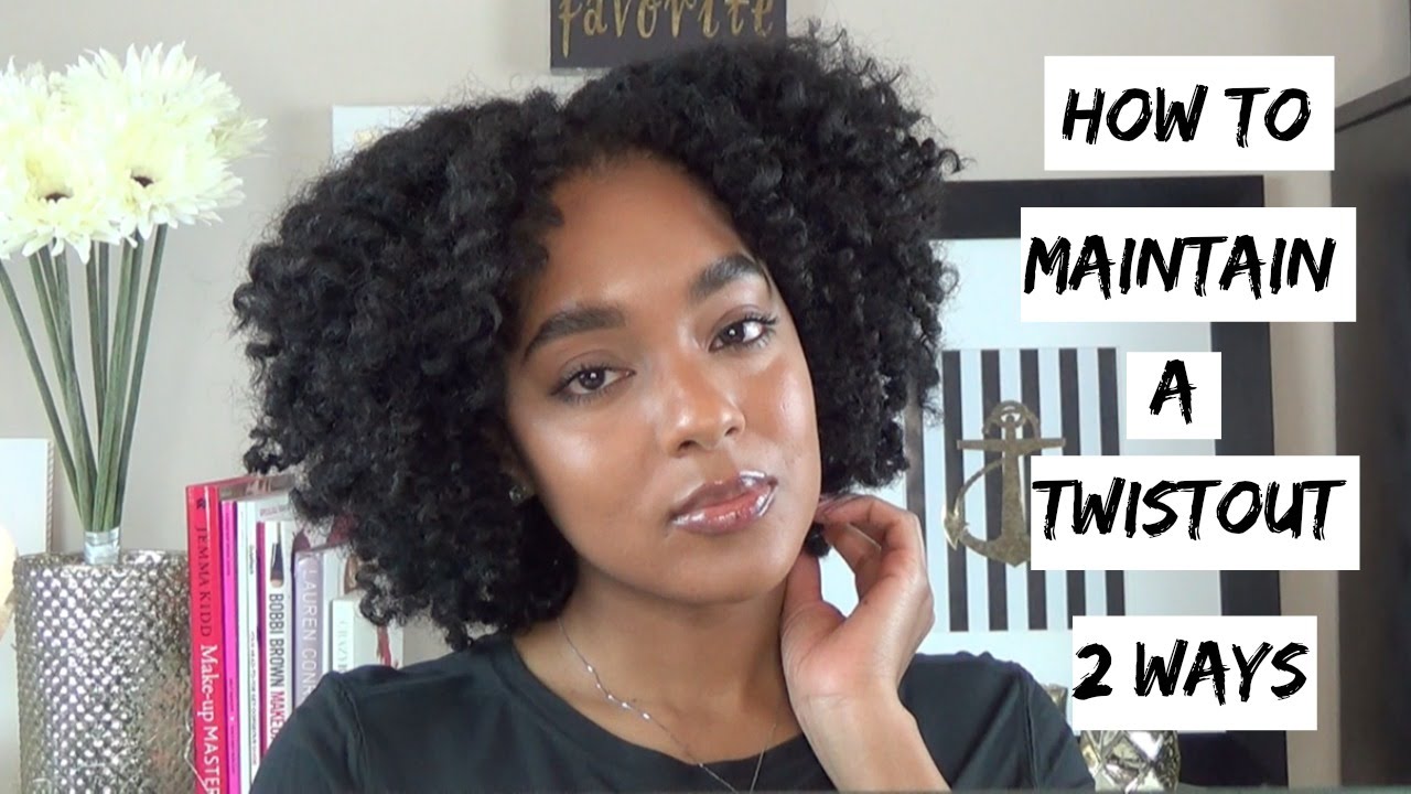How To Maintain a Twist Out Overnight (2 Ways)