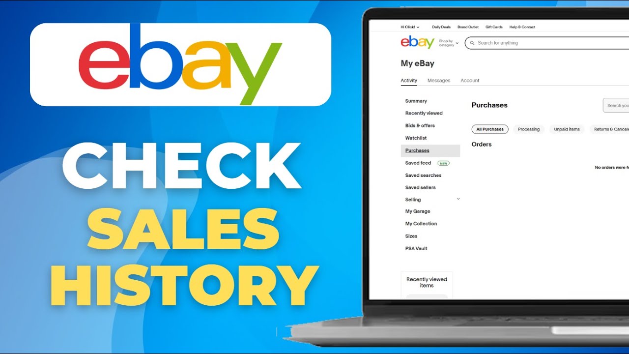 How to Check eBay Sales History Seller Guide