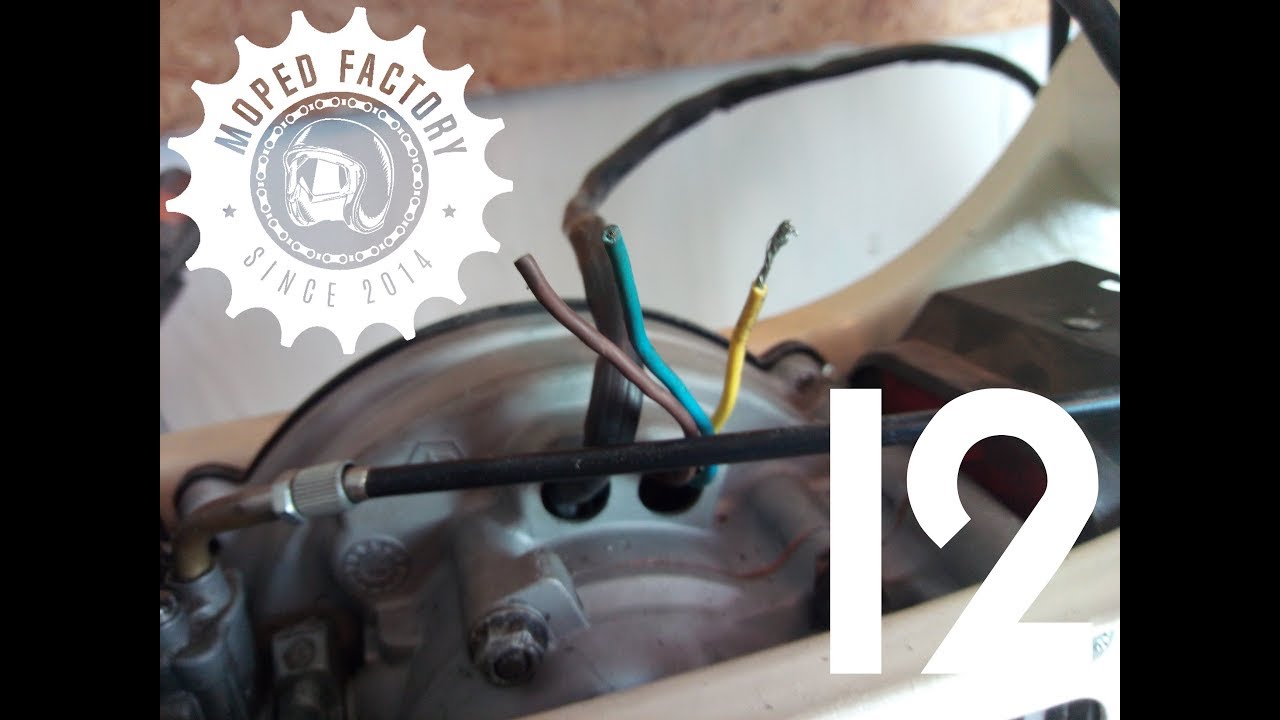 Piaggio Ciao Mofa 1978 Restauration pt. 12 - Licht und Elektrik | Moped Factory