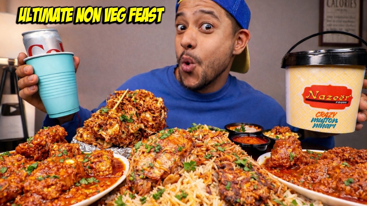 Spicy Tawa Chicken Changezi, Arabic Chicken Mandi, Chicken Tikka Roti Boti & Mutton Nihari | Mukbang