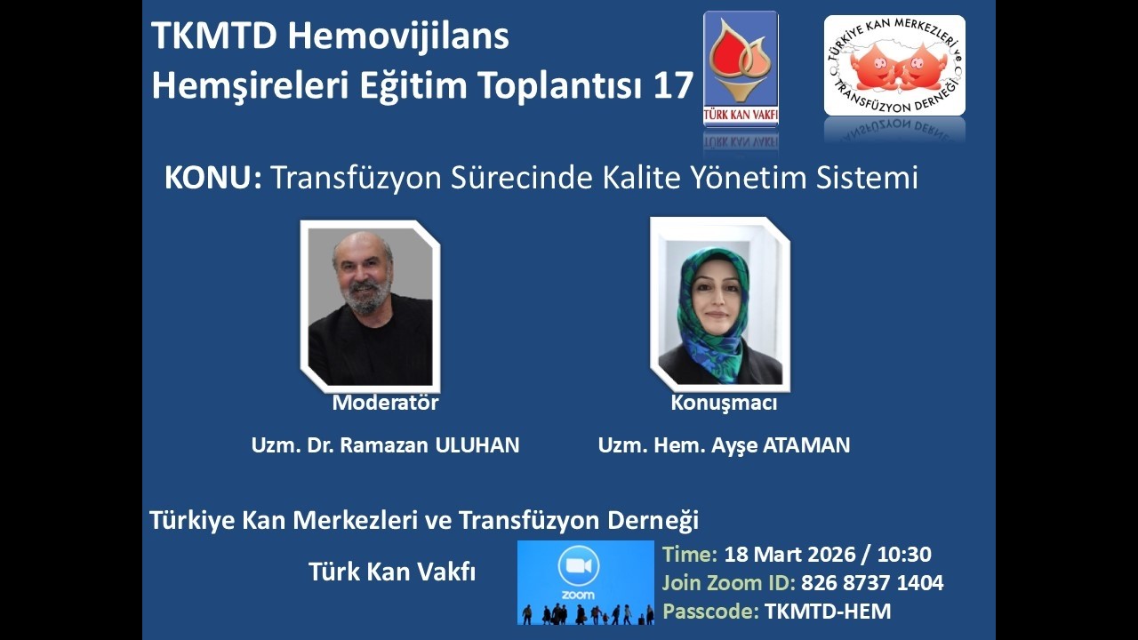 Transfüzyon Sürecinde Kalite Yönetim Sistemi