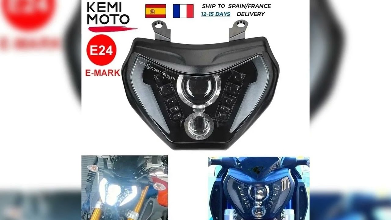 A must-have product!&nbsp;MT09 Headlights 2014 -2016 LED Motorcycle Headlight Assembly E-MARK For Yamah