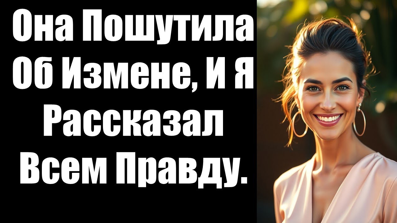 Она Пошутила Об Измене, И Я Рассказал Всем Правду.