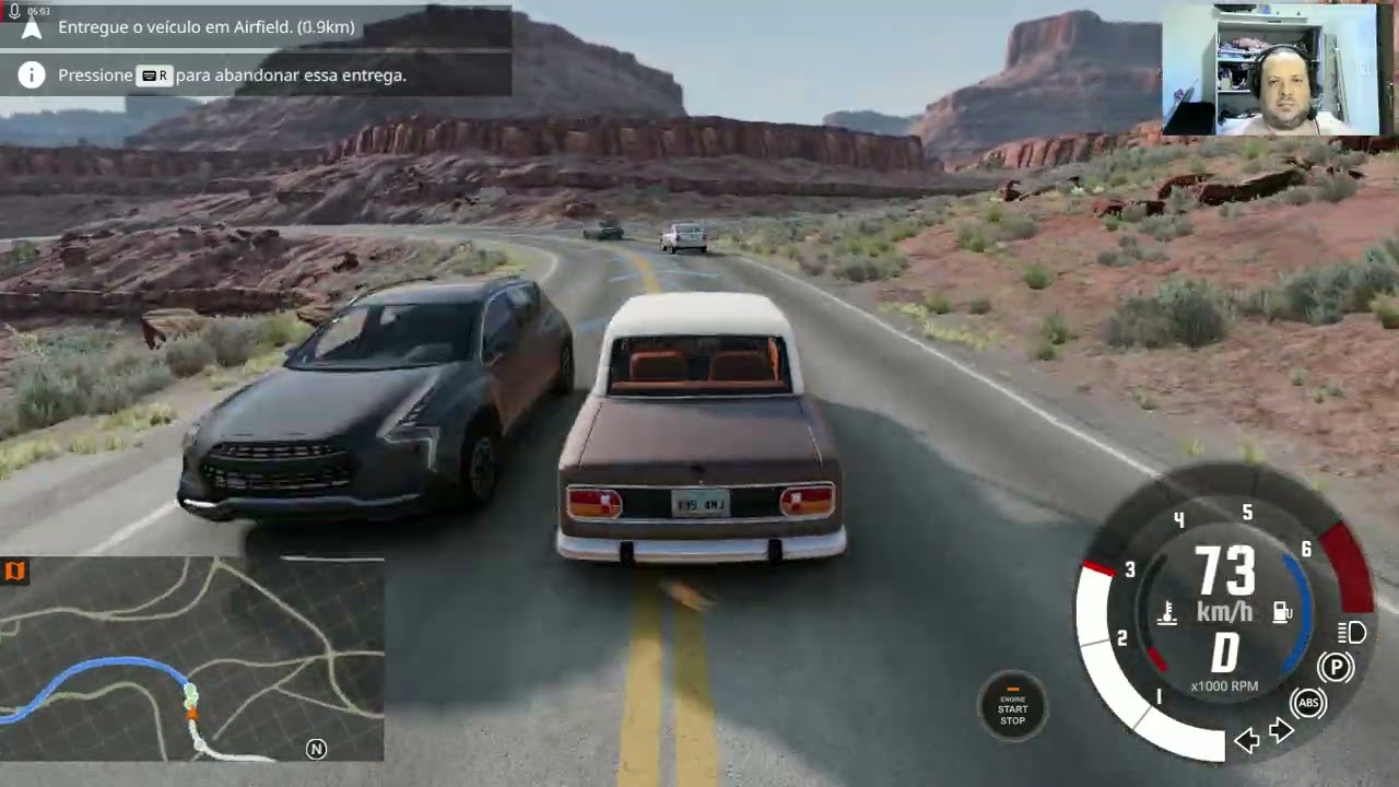 BeamNG Drive - Deserto Utah - Entregando carros - Ep 42