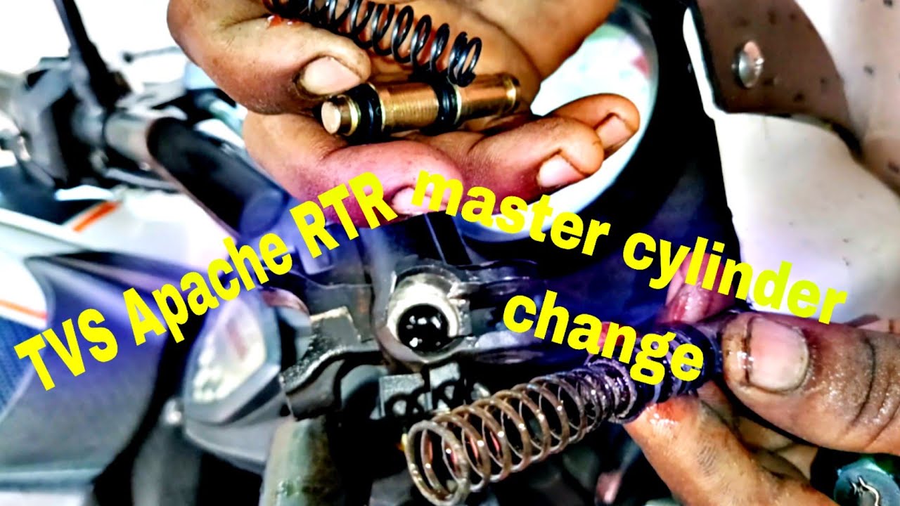 How to change front master cylinder TVS Apache RTR in front major kit change