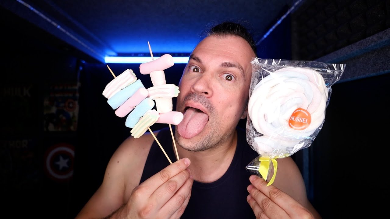 ASMR |  Comendo Marshmallow gostoso 😋 Asmr Português