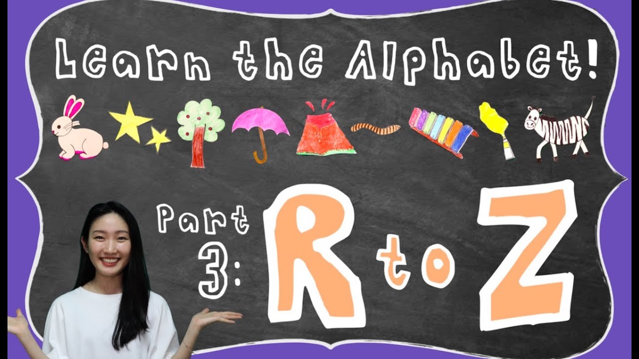 Learn the Alphabet! Part 3:R to Z |Classroom& Home Learning Activity|How to teach English|알파벳 영어 놀이