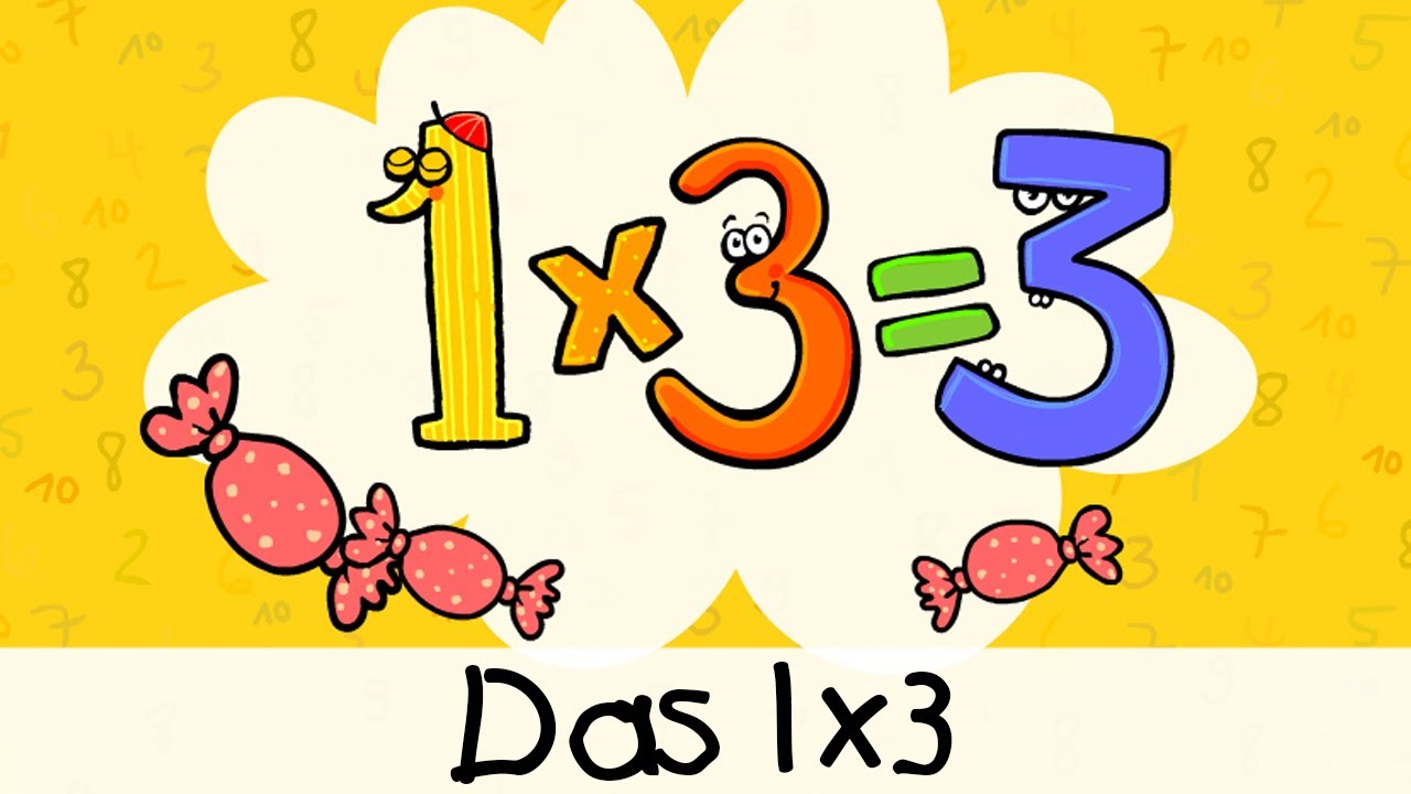 🔢 Das 1x3 || Kinderlieder zum Lernen