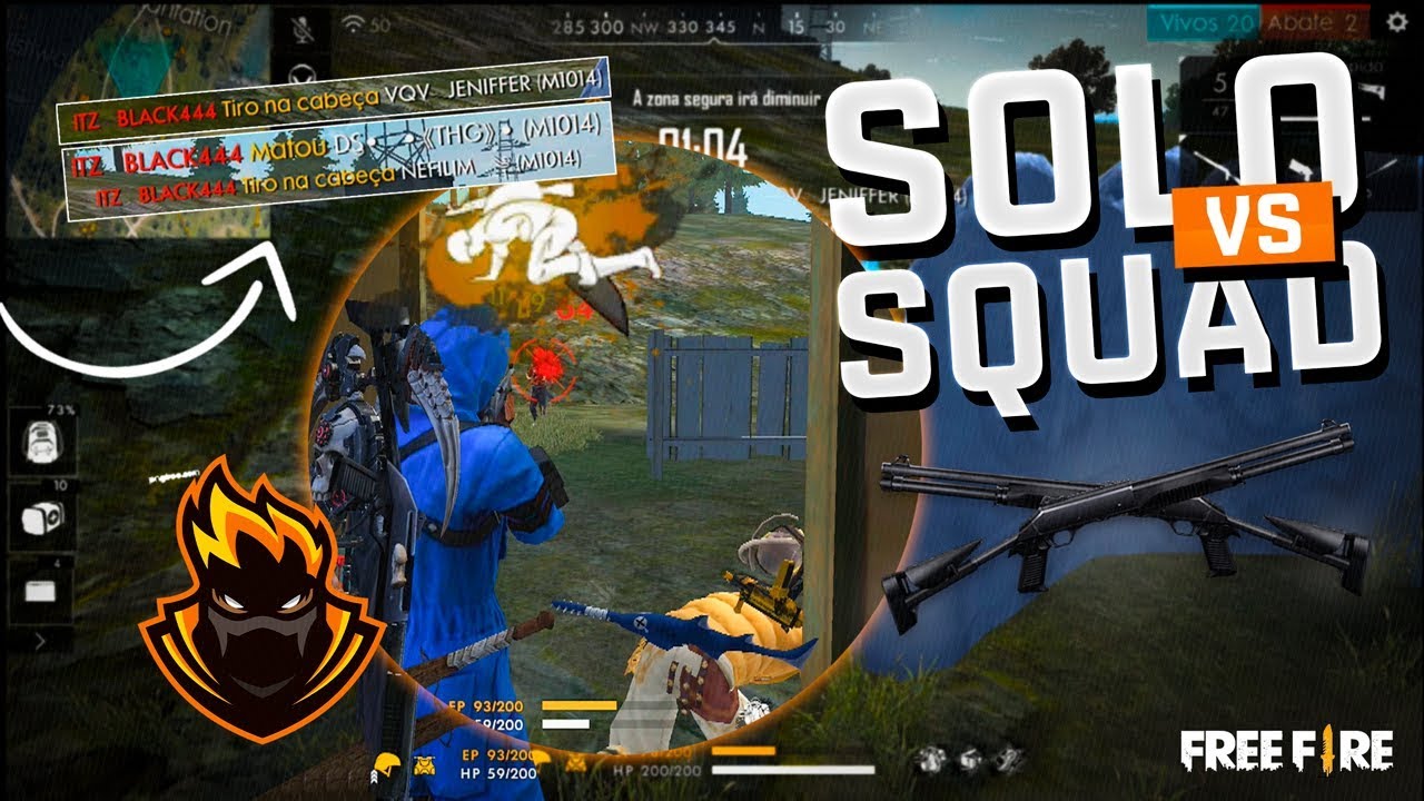 SOLO COM DUAS M1014 CONTRA SQUAD! BLACKN444 FREE FIRE