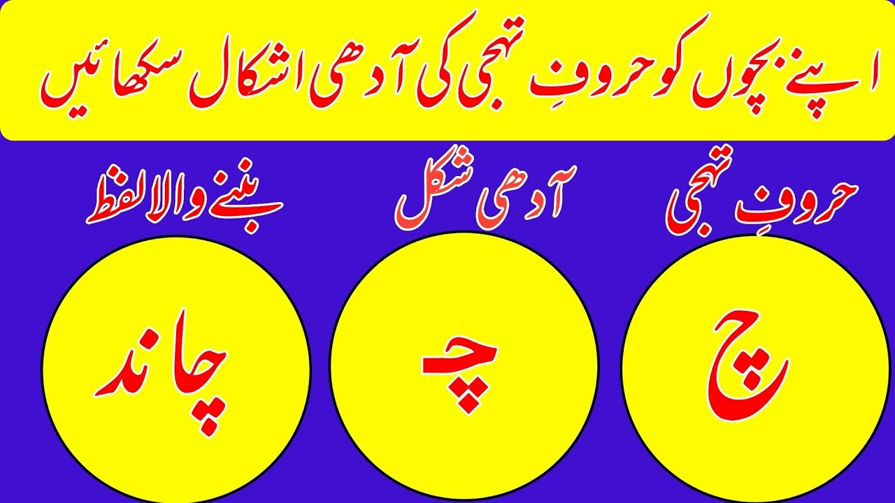 اردو حروف کی آدھی اشکال | Urdu Alphabets Half Shapes for Beginner 