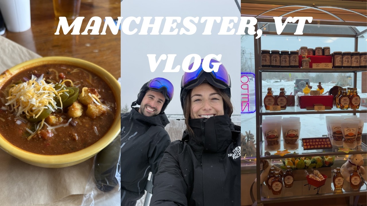TRAVEL VLOG: Perfect weekend itinerary in Manchester, Vermont for a winter wedding