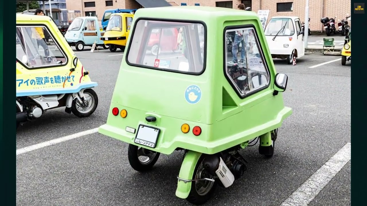 1990 Honda Caren: This Bizarre 3-Wheeled Car Has ONE Wheel On The Left Side