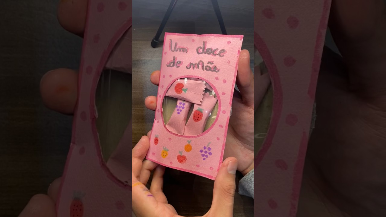 DIY:  como fazer um presente criativo para o dia das m&atilde;es ❤️ #diy #diadasm&atilde;es #shorts