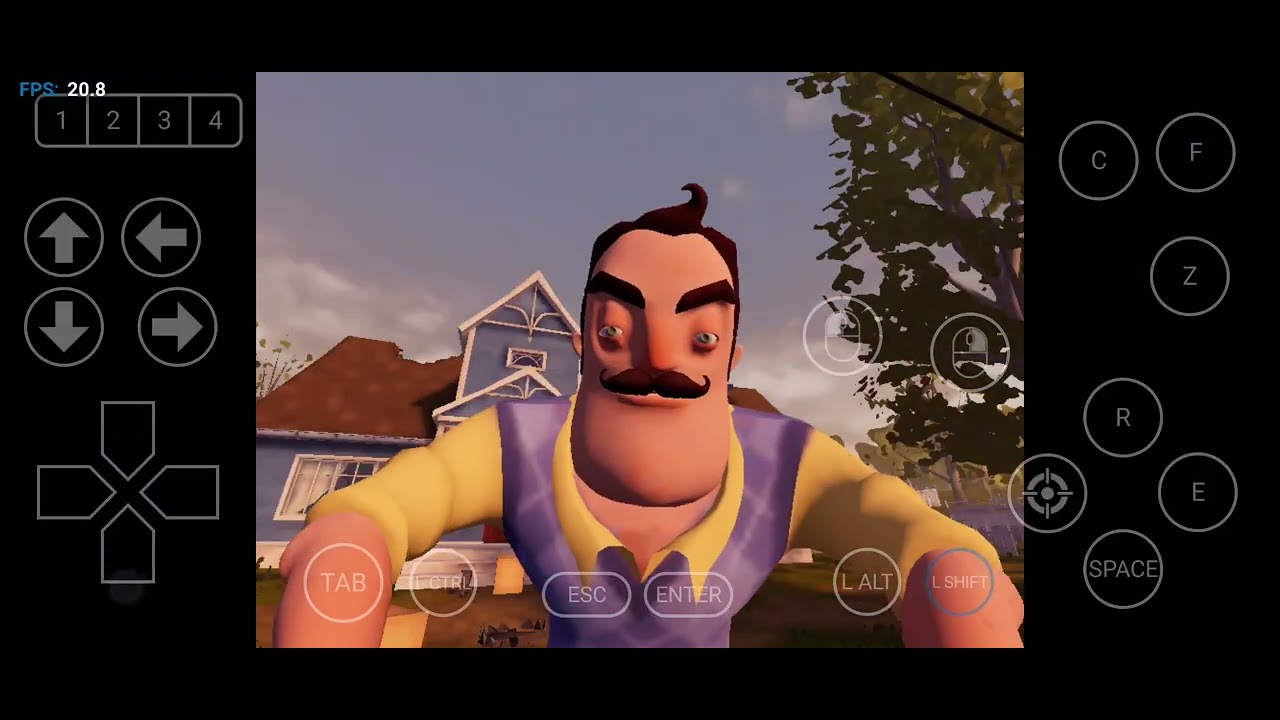 Gameplay Hello Neighbor Vintage In Winlator Android Part 1