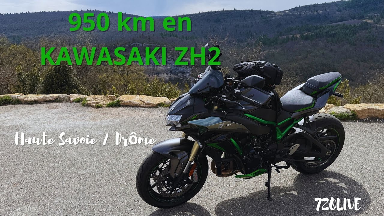 Road Trip de 950 km en Kawasaki ZH2 se 💚