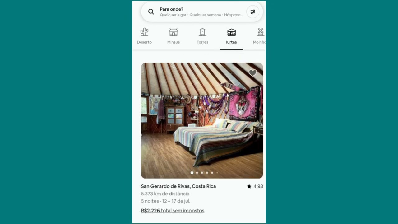 Tendas Yurt no Airbnb