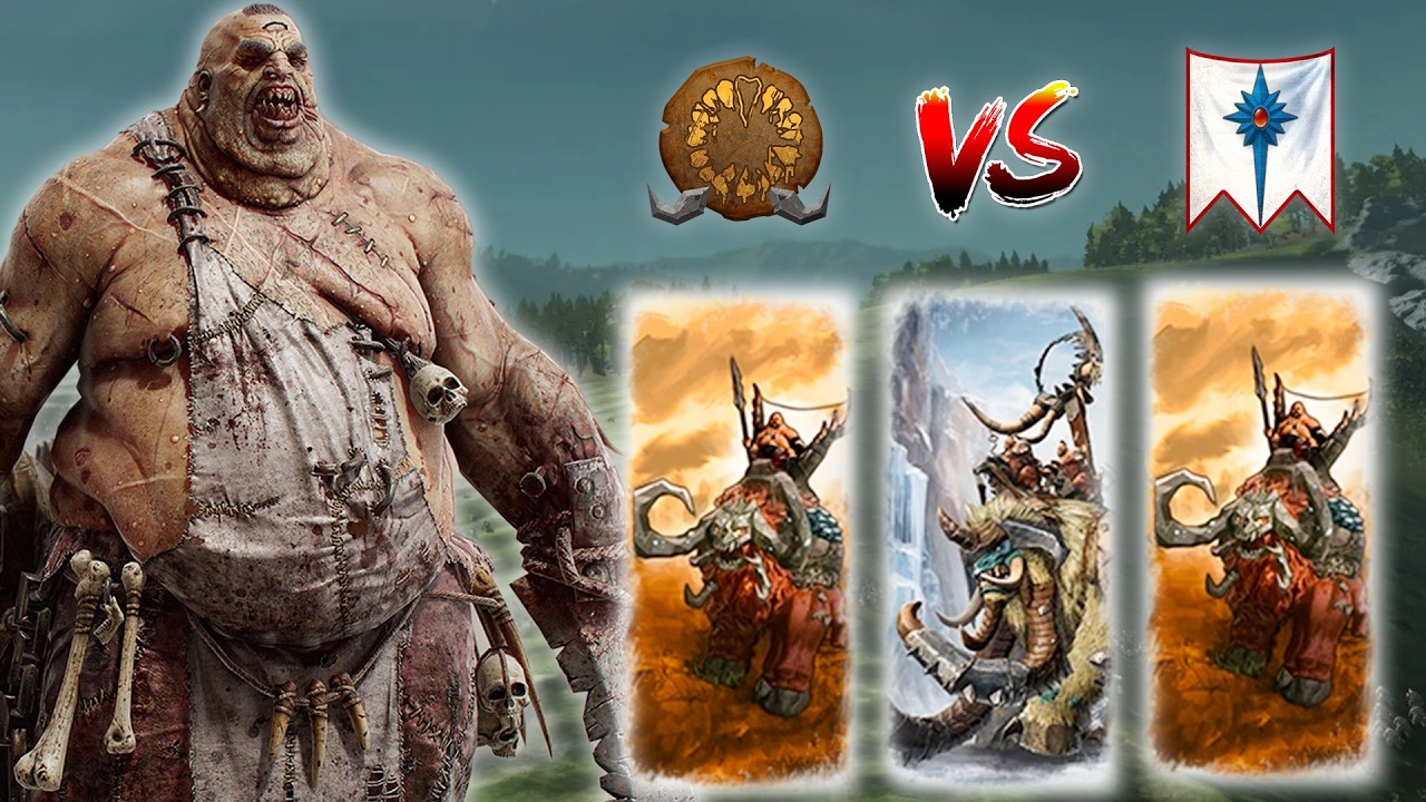 POTR&Oacute;JNY YETI to nowa Meta? | Kr&oacute;lestwa Ogr&oacute;w vs Wysokie Elfy - Total War Warhammer 3