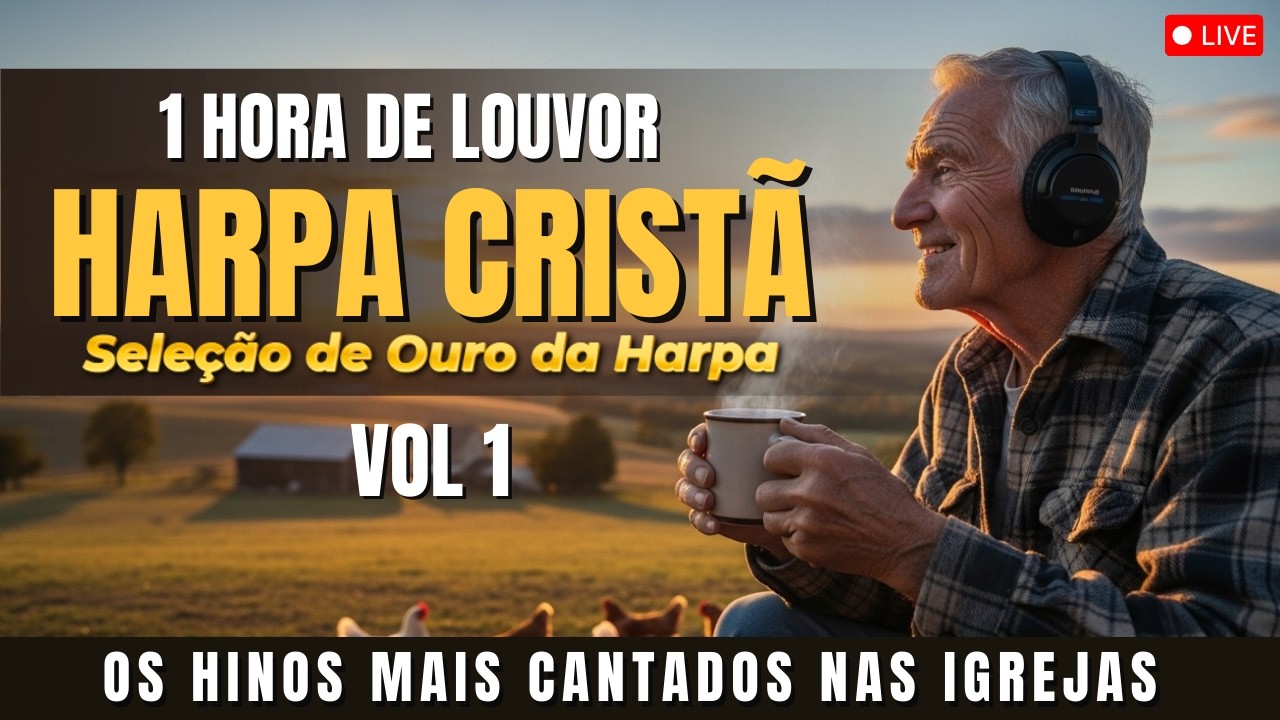 🎶 1 HORA DE HARPA CRISTÃ | OS LOUVORES QUE AINDA MOVEM O CÉU - CLÁSSICOS INESQUECÍVEIS VOL. 1