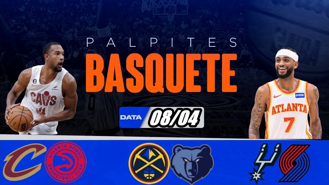 Palpites Basquete para HOJE + An&aacute;lise  NBA + Bilhete pronto (08/04/2026)