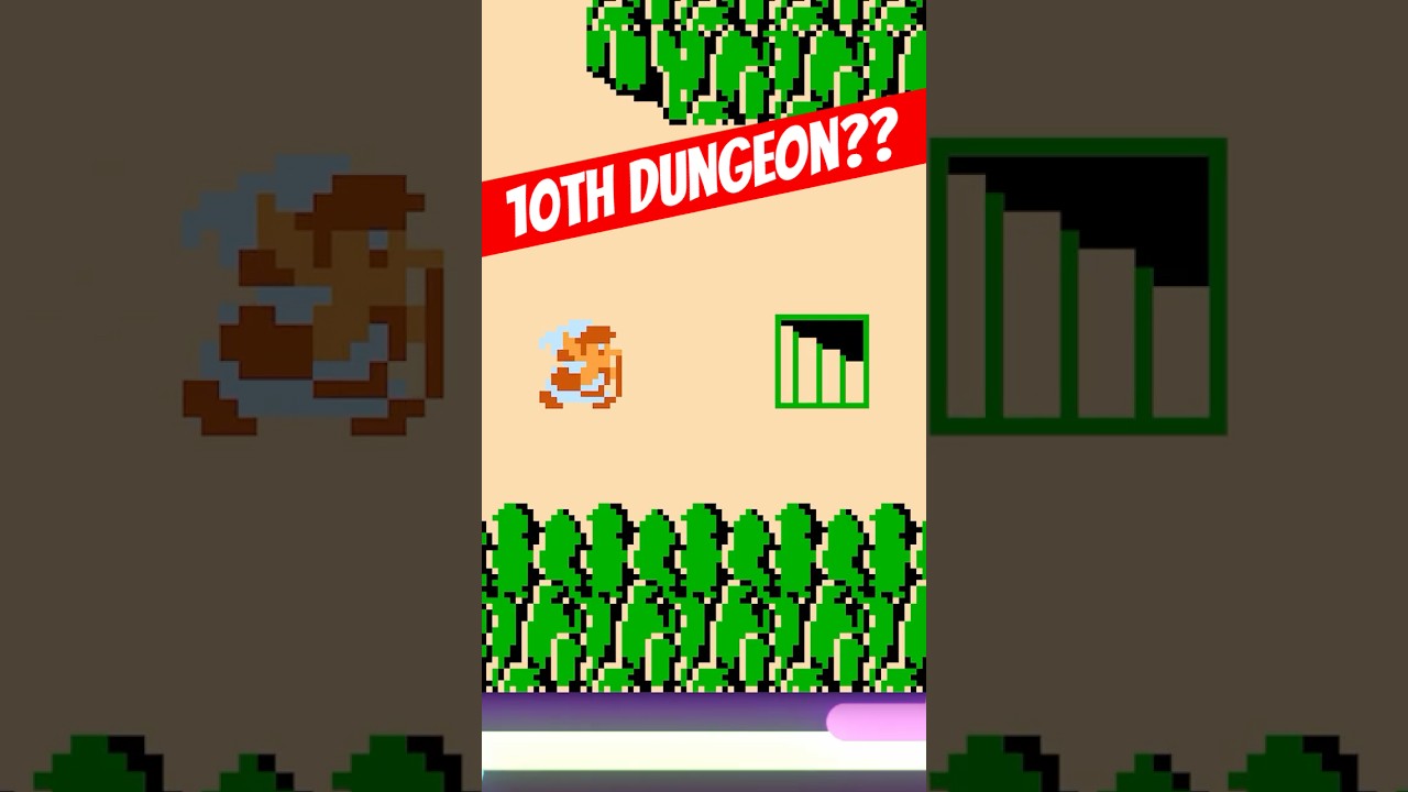 10-Е ПОДЗЕМЕЛЬЕ в The Legend of Zelda (NES)!!