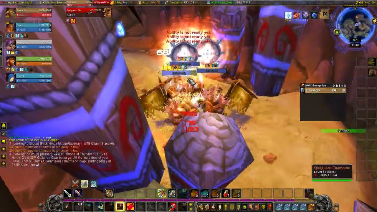 MOP - Level 35-36 - Tanking Razorfen Kraul