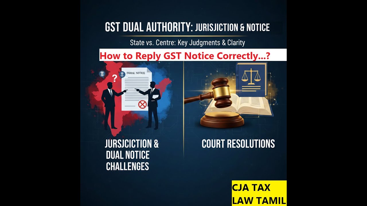 # GST NOTICE REPLY #ஜிஎஸ்டி அதிகார வரம்புச் சிக்கலும் நீதிமன்றத் தீர்ப்பும்