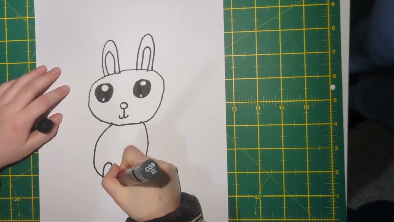 How to draw a Aminated bunny 